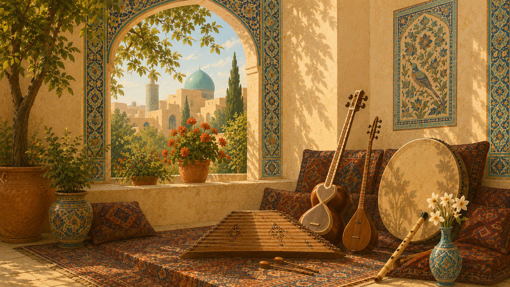 Musik class at Simorgh Kid